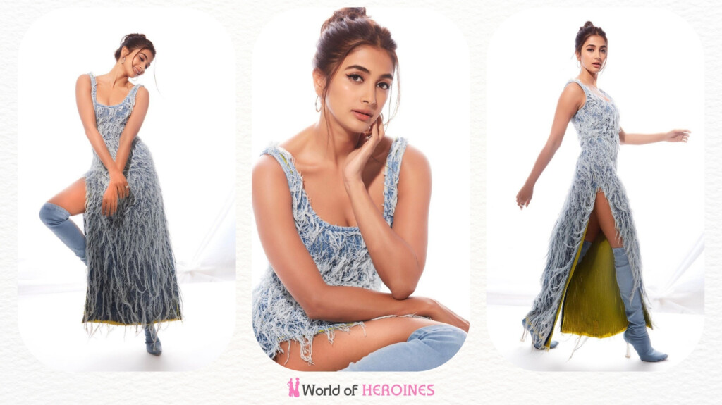 Pooja Hegde in monochromatic attire